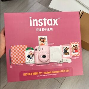 Instax Fuji Film Mini 12” instant camera gift set